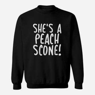 Bigly She Is A Peach Scone  Sweatshirt | Crazezy